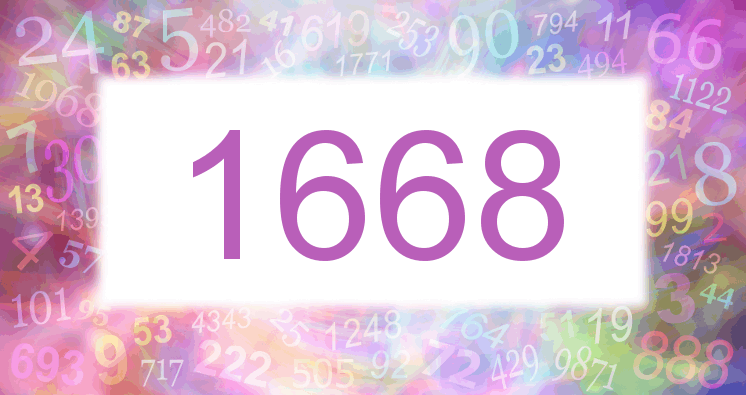 Dreams about number 1668