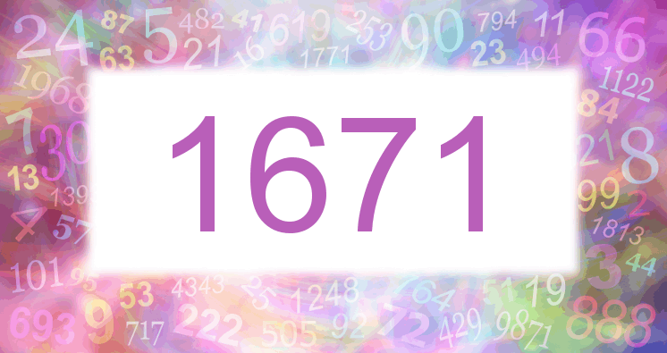 Sueños con número 1671 imagen lila