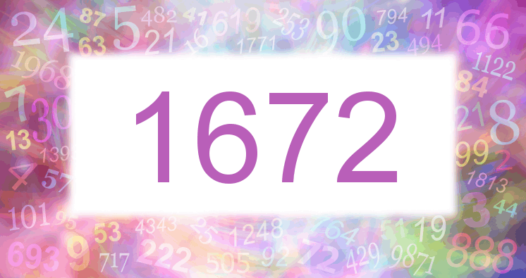 Sueños con número 1672 imagen lila