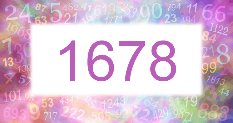 Sueños con número 1678 imagen lila