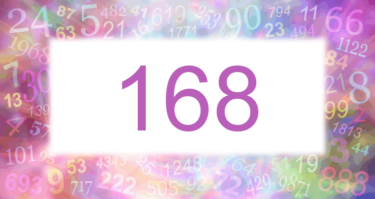 Träume mit einer Nummer 168 rosa Bild