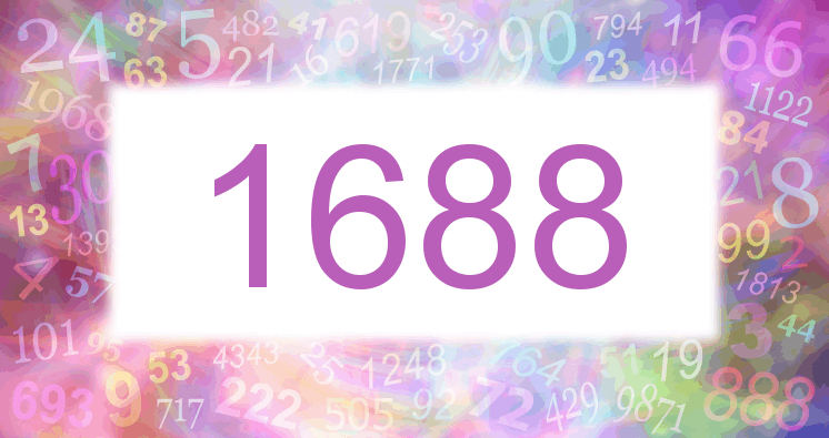 Träume mit einer Nummer 1688 rosa Bild