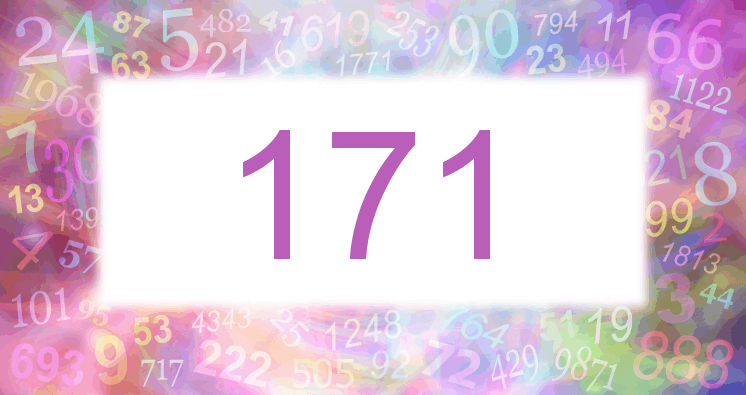 Träume mit einer Nummer 171 rosa Bild
