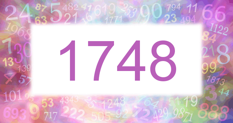 Sueños con número 1748 imagen lila