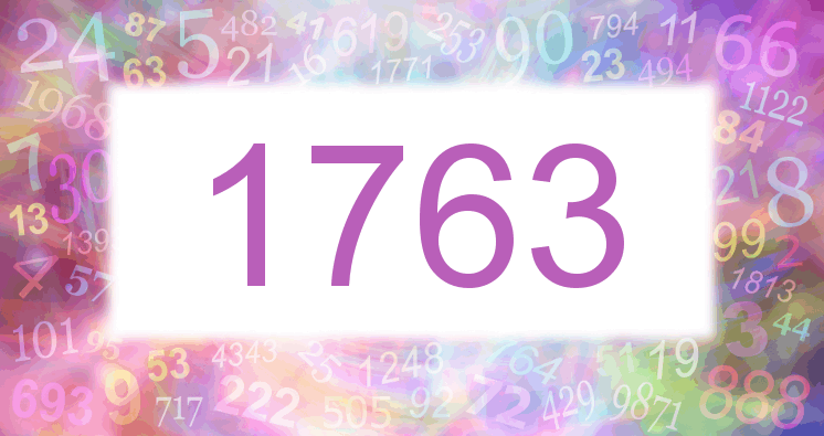 Sueños con número 1763 imagen lila