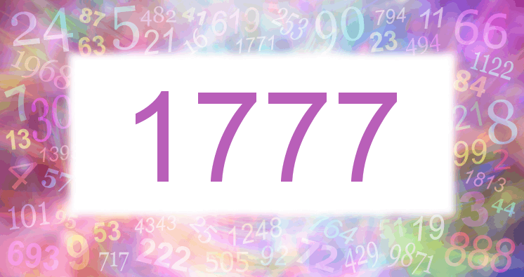 Sueños con número 1777 imagen lila