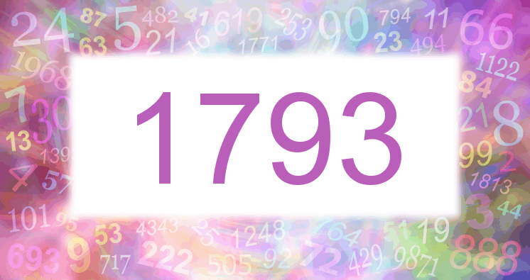 Sueños con número 1793 imagen lila