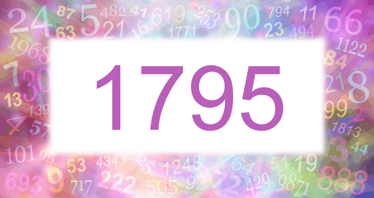 Sueños con número 1795 imagen lila