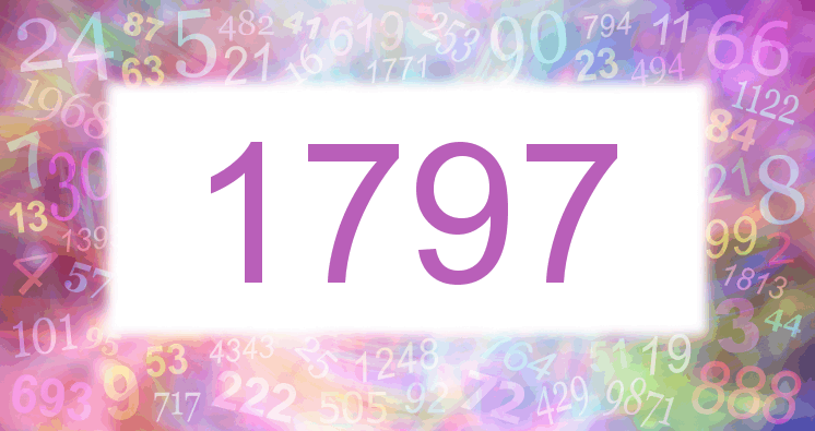 Sueños con número 1797 imagen lila
