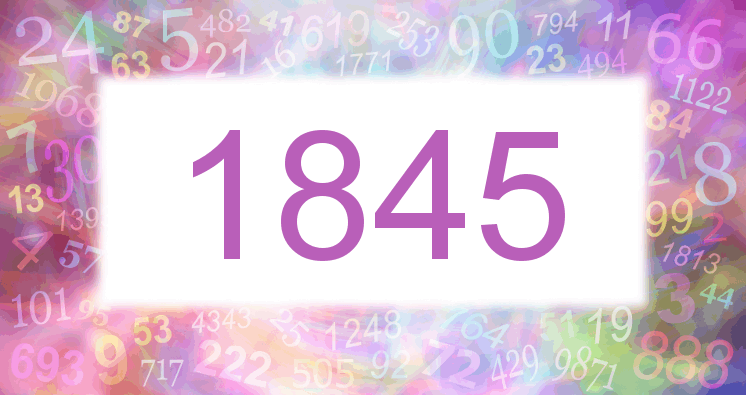 Sueños con número 1845 imagen lila