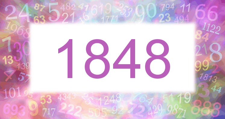 Sueños con número 1848 imagen lila
