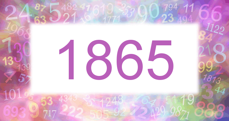 Sueños con número 1865 imagen lila