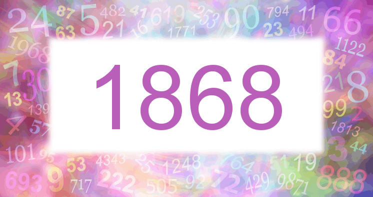 Sueños con número 1868 imagen lila