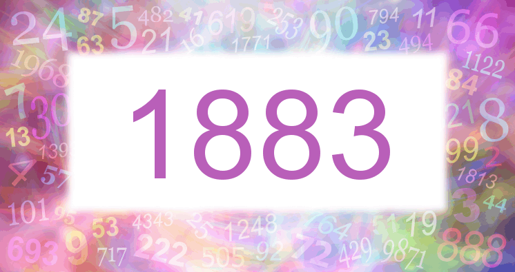 Sueños con número 1883 imagen lila