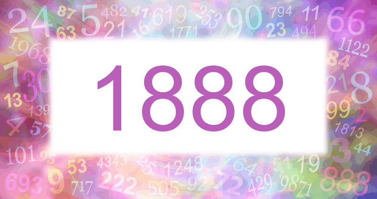 Sueños con número 1888 imagen lila