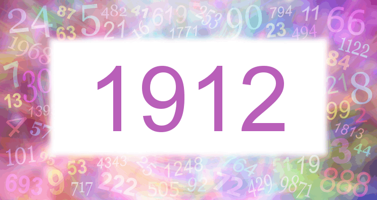 Sueños con número 1912 imagen lila