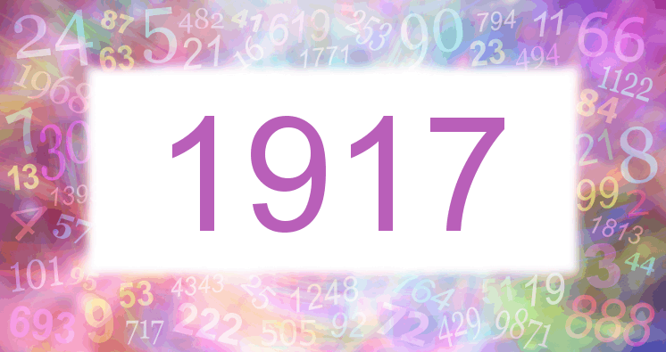 Sueños con número 1917 imagen lila