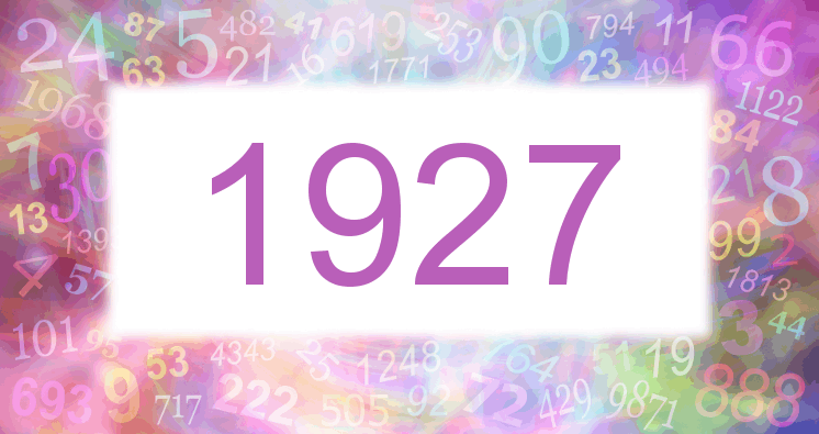 Sueños con número 1927 imagen lila