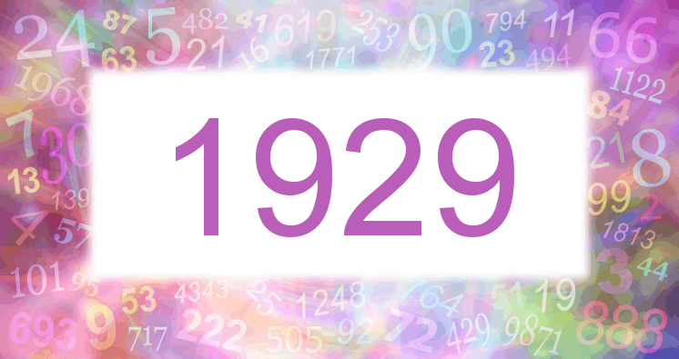 Sueños con número 1929 imagen lila