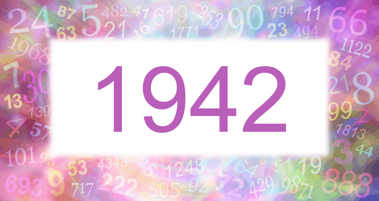 Sueños con número 1942 imagen lila