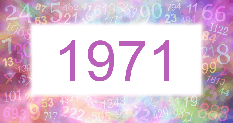 Sueños con número 1971 imagen lila