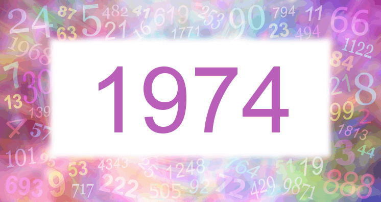 Sueños con número 1974 imagen lila