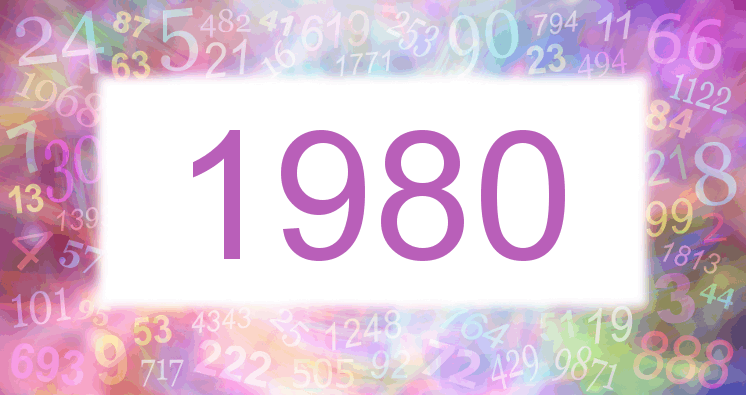 Sueños con número 1980 imagen lila