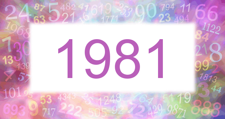 Sueños con número 1981 imagen lila