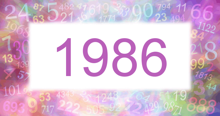 Sueños con número 1986 imagen lila