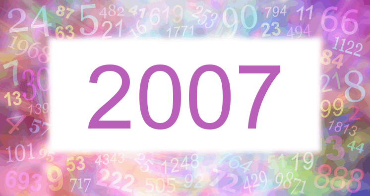 Sueños con número 2007 imagen lila