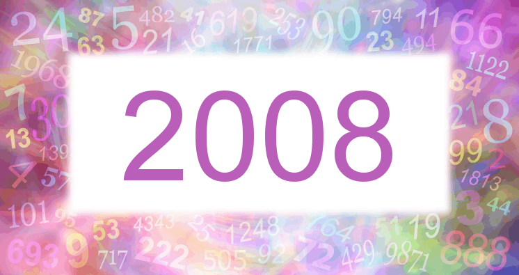 Sueños con número 2008 imagen lila