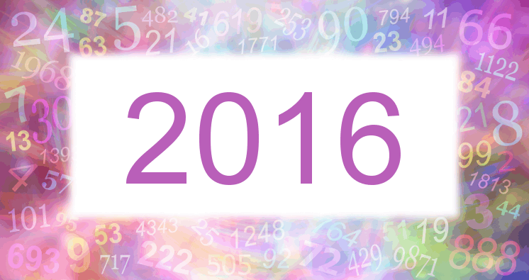 Sueños con número 2016 imagen lila