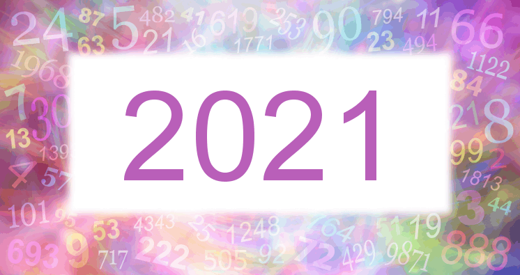 Dreams with a number 2021 pink image