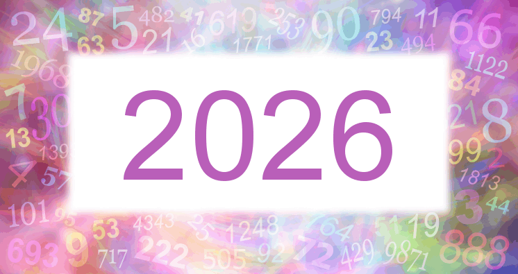 Träume mit einer Nummer 2026 rosa Bild
