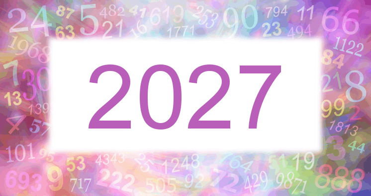 Träume mit einer Nummer 2027 rosa Bild