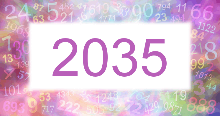 Träume mit einer Nummer 2035 rosa Bild