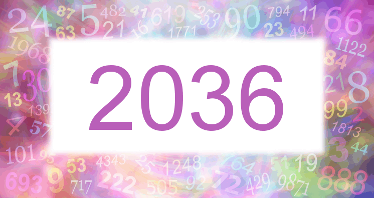 Dreams about number 2036