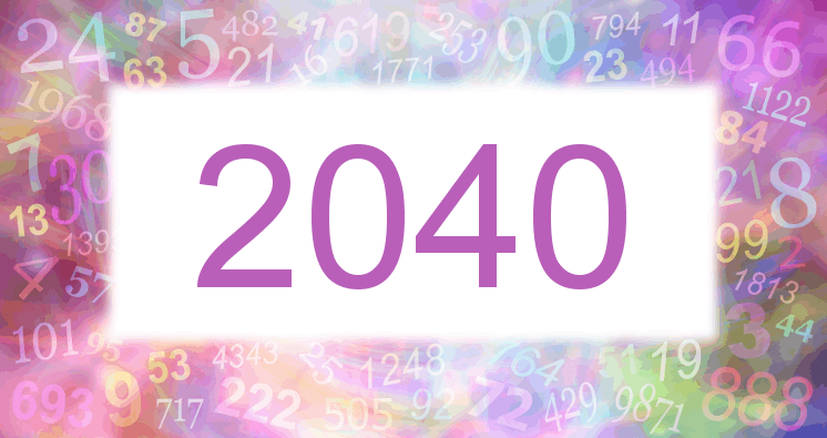 Träume mit einer Nummer 2040 rosa Bild