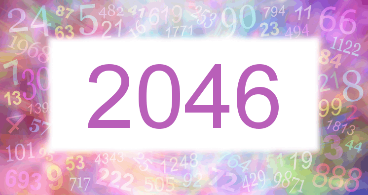 Träume mit einer Nummer 2046 rosa Bild
