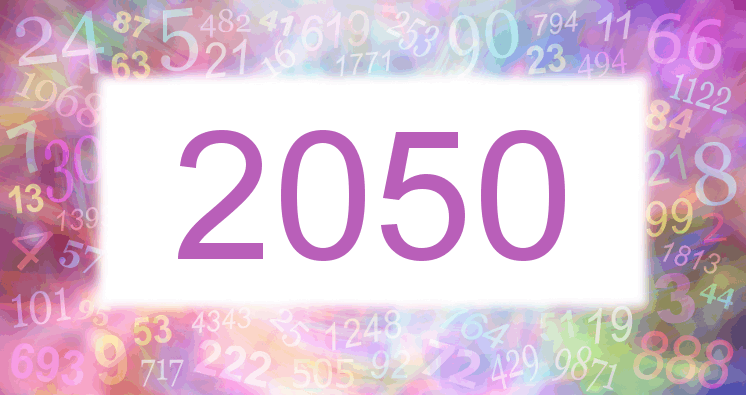 Träume mit einer Nummer 2050 rosa Bild