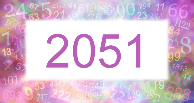 Träume mit einer Nummer 2051 rosa Bild