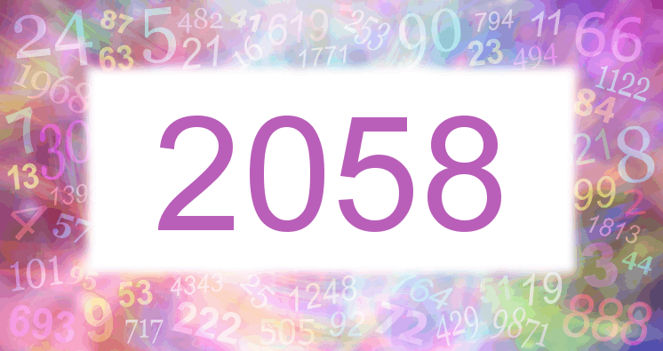 Träume mit einer Nummer 2058 rosa Bild