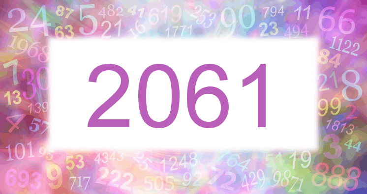 Sueños con número 2061 imagen lila