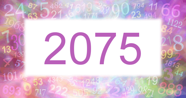Träume mit einer Nummer 2075 rosa Bild