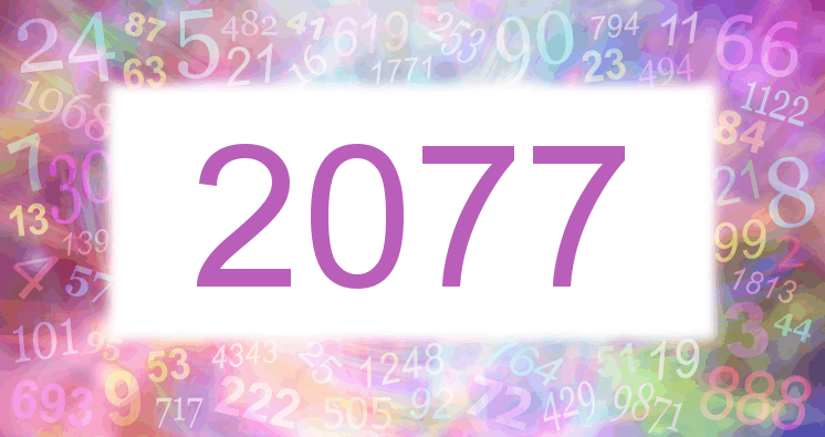 Sueños con número 2077 imagen lila