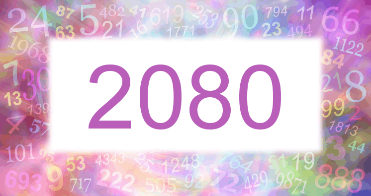Träume mit einer Nummer 2080 rosa Bild