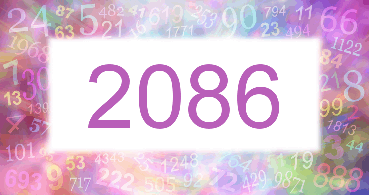 Sueños con número 2086 imagen lila
