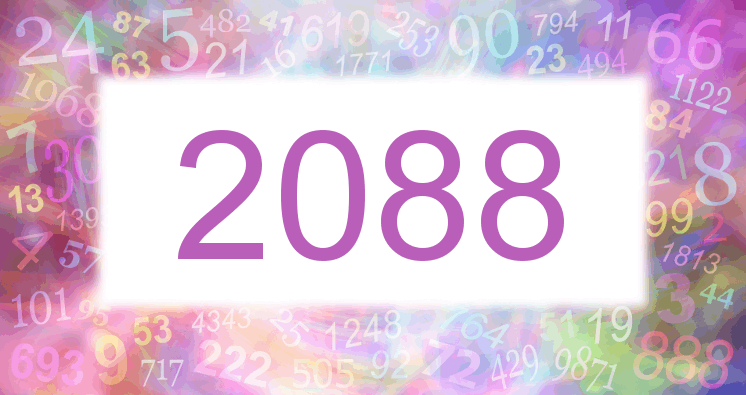 Träume mit einer Nummer 2088 rosa Bild