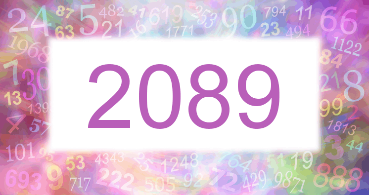Träume mit einer Nummer 2089 rosa Bild