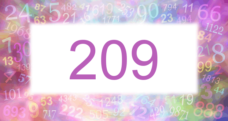 Träume mit einer Nummer 209 rosa Bild